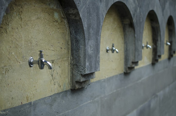 taps for drinking water in public places