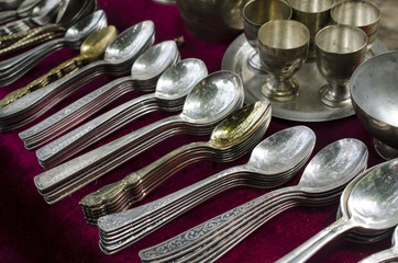 set of vintage spoons
