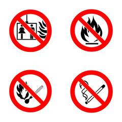 No smoking, No open flame, no matches, no lift.