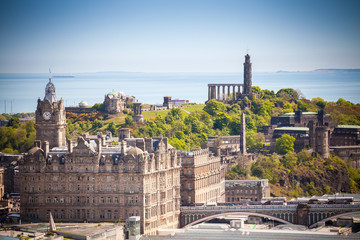Fototapeta na wymiar Edinburgh - Scotland - View of Calton Hill