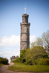 Obraz premium Edinburgh - Scotland - Calton Hill - Nelson Monument