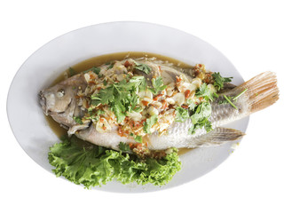 Three flavor red tilapia,thai food