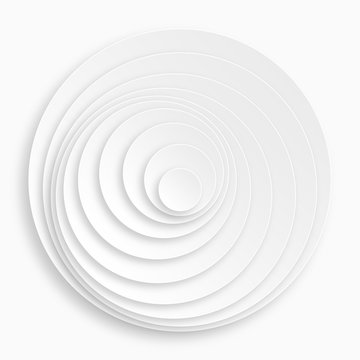 White Spiral Circle Graphic #Vector Background