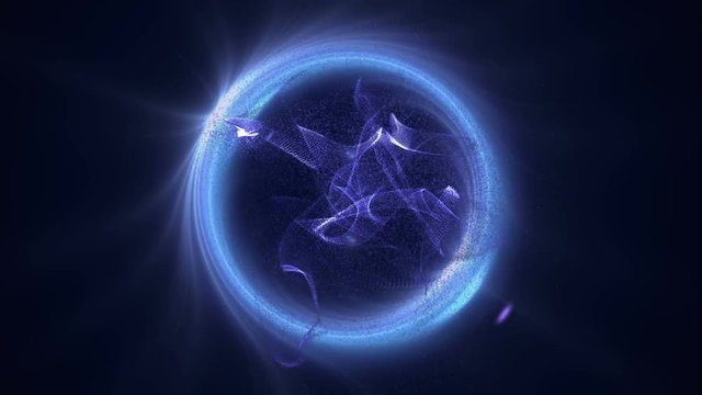 Astrological sign Virgo on a dark background