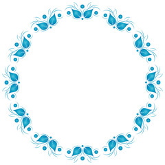 Floral pattern. Wallpaper vector background.