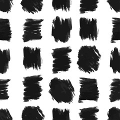 seamless background of black grunge vector abstract brush stroke
