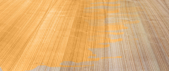 Textured part varnished wooded floor. natural wood pattern for design and decoration
