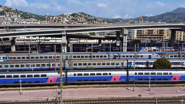 Aerial View of Nice Railway Station