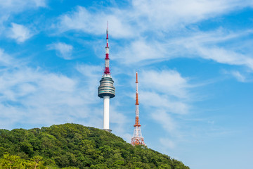 Korea,Namsan Tower in Seoul,South Korea..