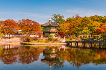 Fototapeta na wymiar Gyeongbokgung Palace in seoul,Korea.