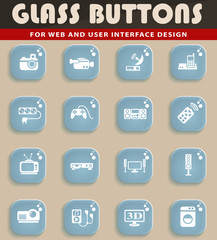 home appliances icon set