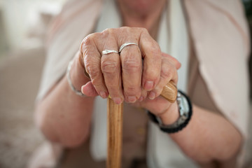 Old woman's hands