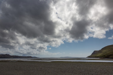 Fototapeta na wymiar Einsamer Strand auf der Isle of Skye - Schottland