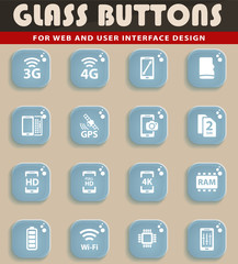 Smarthone specs simply icons