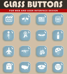 veterans day icon set