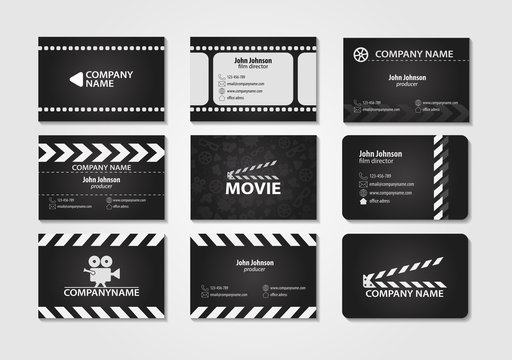 Vector set of creative business cards