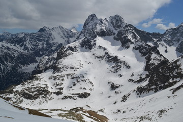 Widok ze Szpiglasowej Przełęczy w stronę Rysów, Tatry Polskie © Marta