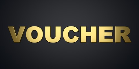 Voucher black banner