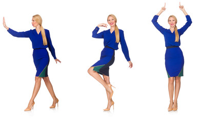 Fototapeta premium Composite photo of woman in various poses