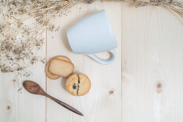 Cookies with a glass of milk