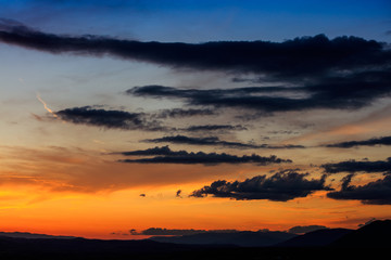 Beautiful landscape in twilights