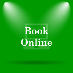 Naklejka premium Book online icon