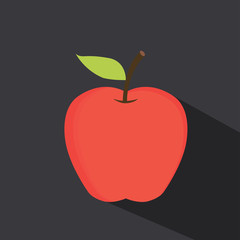 Red apple - vector illustration