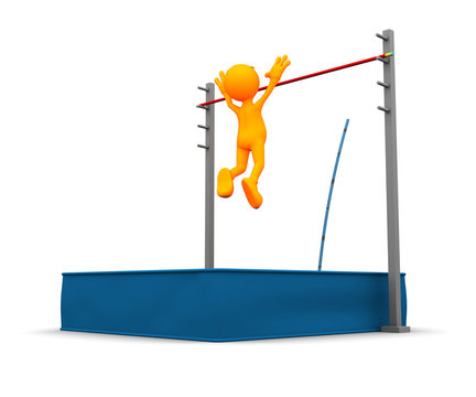 3d Guy: Over the Top of Pole Vault