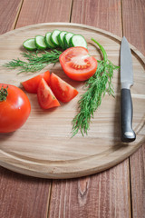 Vegetarian food. Fresh green vegetables