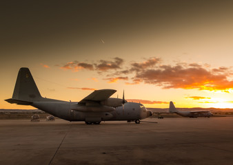 Fototapeta na wymiar Hercules aircraft VI