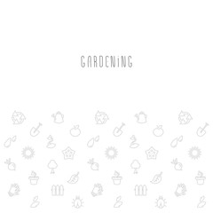 Vector gardening eco background