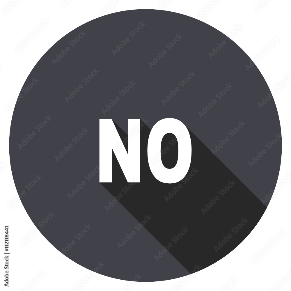 Poster vector icon, circle flat design internet button, web and mobile app illustration
