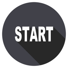  vector icon, circle flat design internet button, web and mobile app illustration