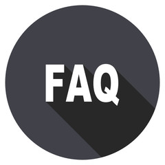  vector icon, circle flat design internet button, web and mobile app illustration