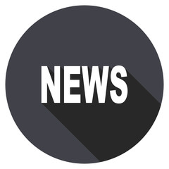  vector icon, circle flat design internet button, web and mobile app illustration