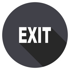  vector icon, circle flat design internet button, web and mobile app illustration