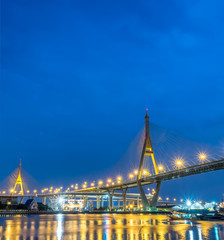 Fototapeta na wymiar Bhumiphol bridge in Bangkok