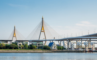Obraz premium Bhumiphol bridge in Bangkok