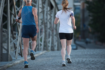 couple jogging