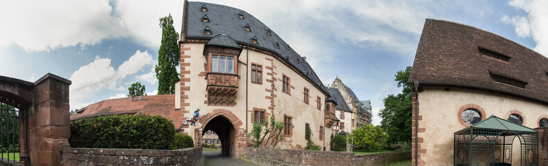 Fototapeta na wymiar buedigen castle germany high definition panorama