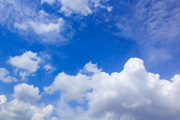 Naklejka na ściany i meble Clouds in the blue sky.
