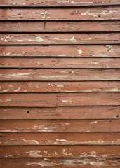 Obraz premium Brown Paint Peeling on Wooden Siding Portrait
