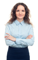 smiling young business woman