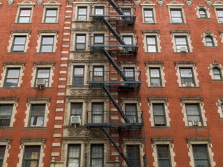 Fototapeta na wymiar New York City apartment buildings
