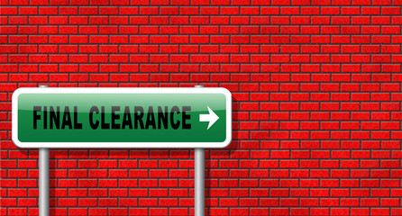 final clearance