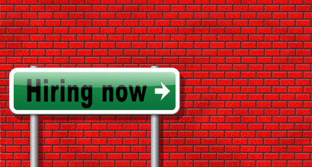 Fototapeta premium Hiring now