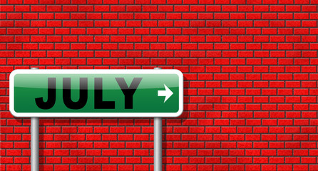 Fototapeta premium month July