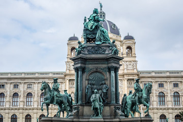 Fototapeta na wymiar Maria Theresia Monument, in Vienna, Austria.