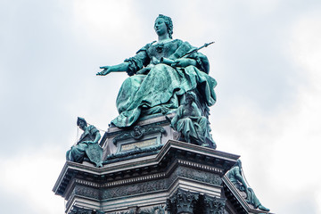 Fototapeta na wymiar Maria Theresia Monument, in Vienna, Austria.