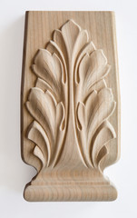 Wood processing. Joinery work. wood carving. the carving object